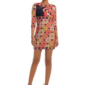 Trina Turk Rey Multi-Color Floral Shift Dress 10
